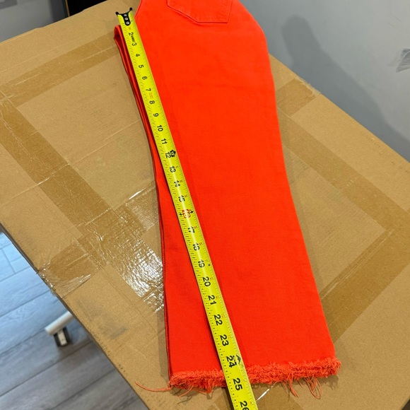 Current/Elliott The Kick Jean Fiery Red High Rise Stretch W30 - Picture 11 of 13